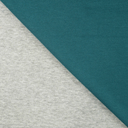 Jersey Double Face Light Grey/Petrol
