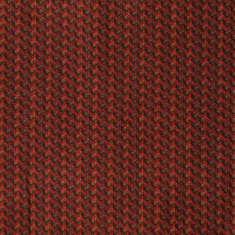 Ribvelours Broken Dark Red