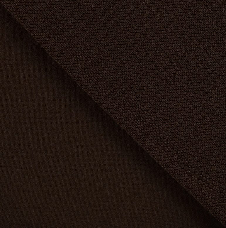 Ribjersey Fancy Knit Brown