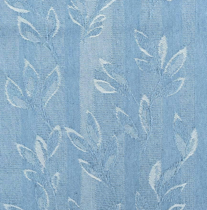 Jacquard Jeans Leaves Light Blue 