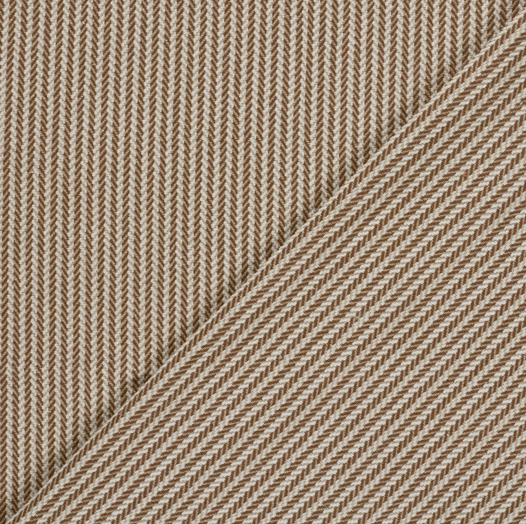 Mantelstof Jacquard Visgraat Brown