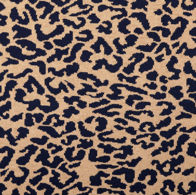 Jersey Jacquard Leo Navy