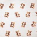 Nicky Digital Print Teddy Ecru