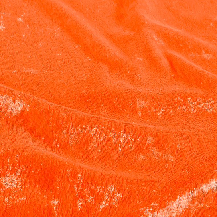 Crushed Velours Fluo Oranje 
