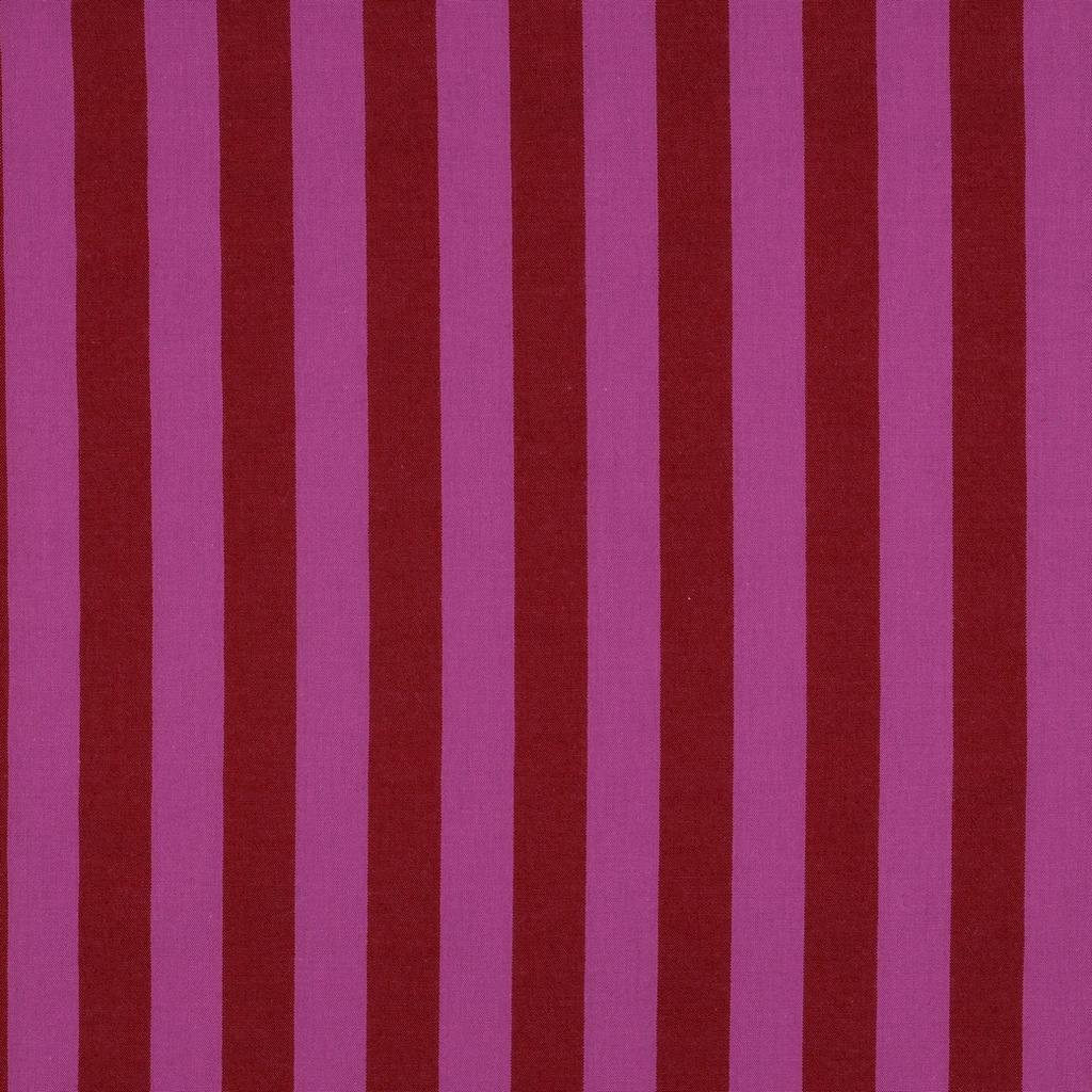 Cotton YD Stripes 22mm. Red/Fuchsia