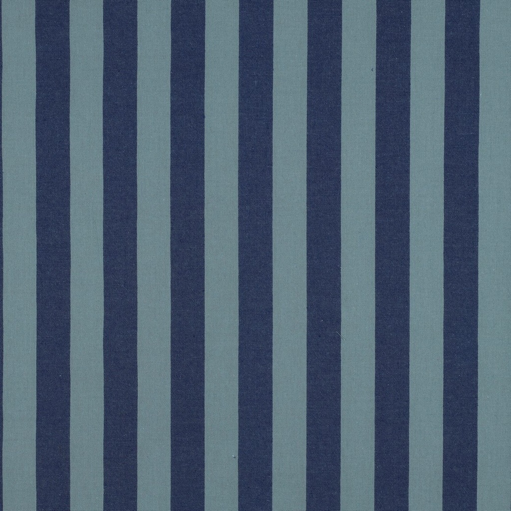 Cotton YD Stripes 22mm. Dusty Blue/Green