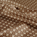Viscose Satin Retroprint Brown