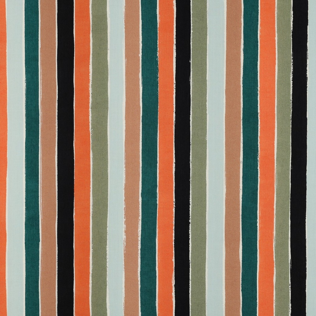 Fine Poplin Garden Stripes Multicolor