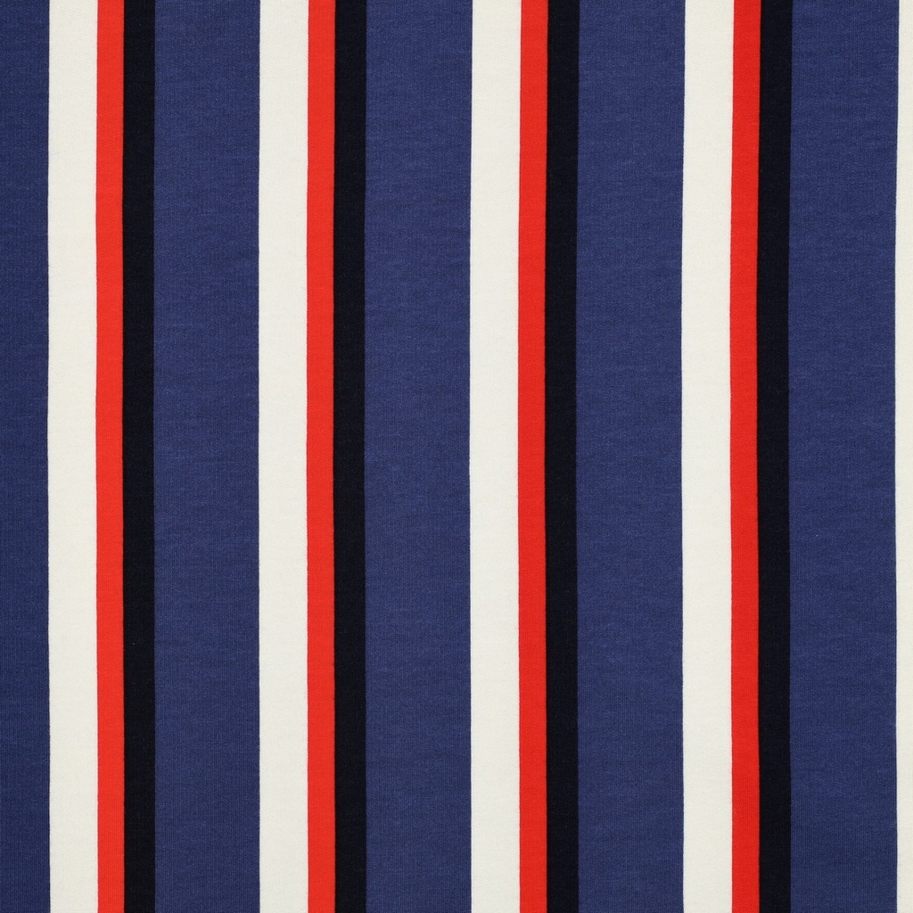 Soft Sweat Vertical Stripes Navy