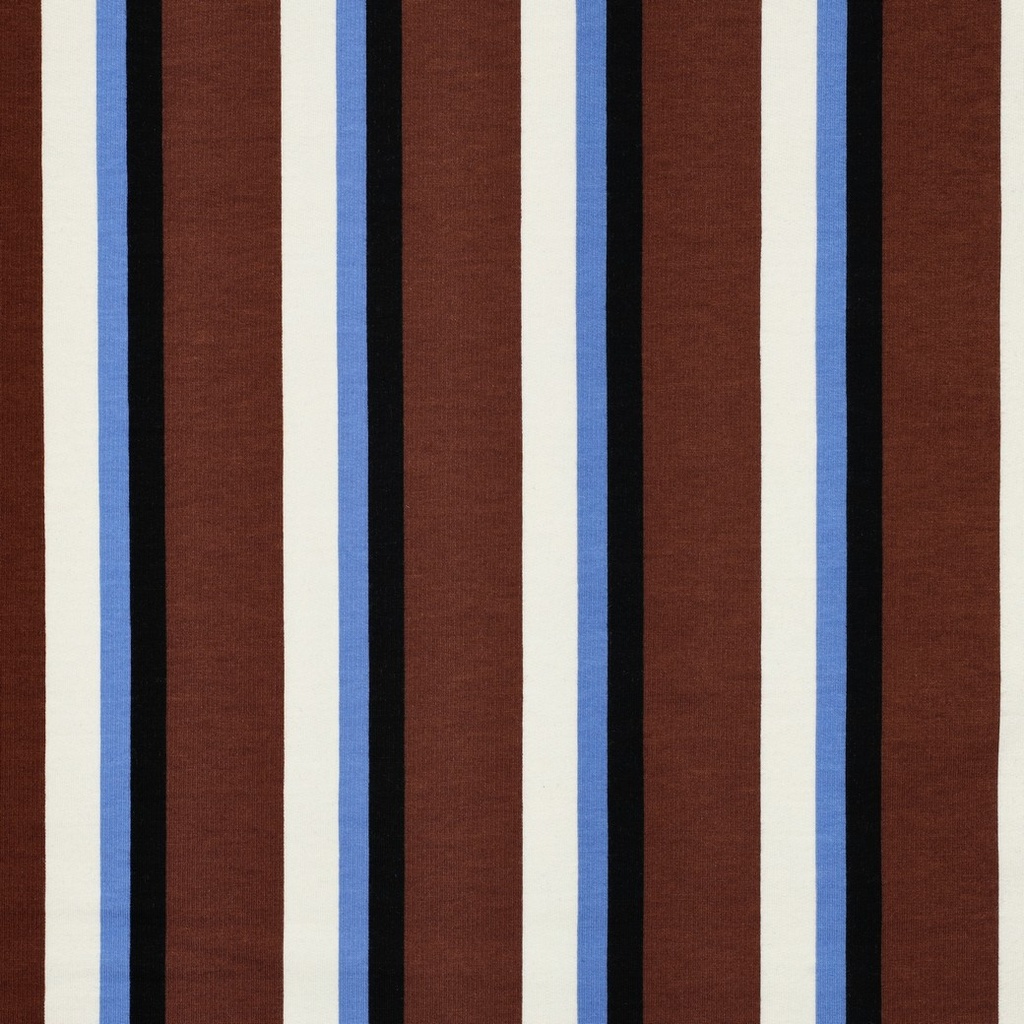 Soft Sweat Vertical Stripes Brown