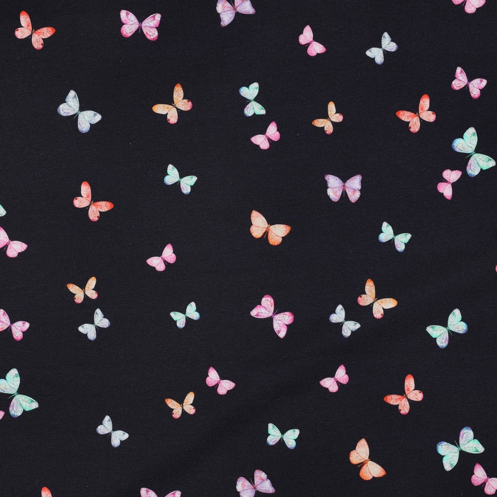Jersey Digital Butterflies Navy