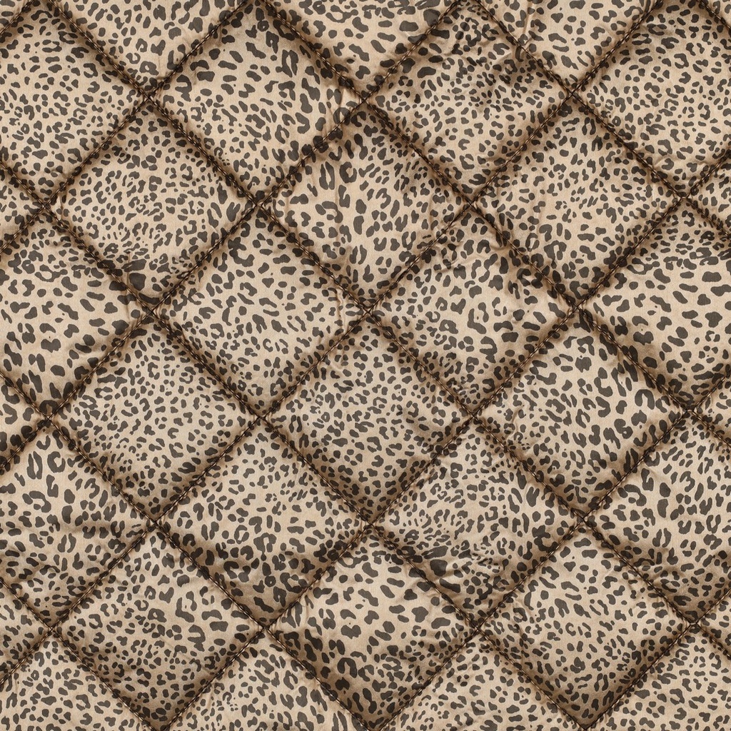Matelassé Stepped Foil Animal Skin Gold