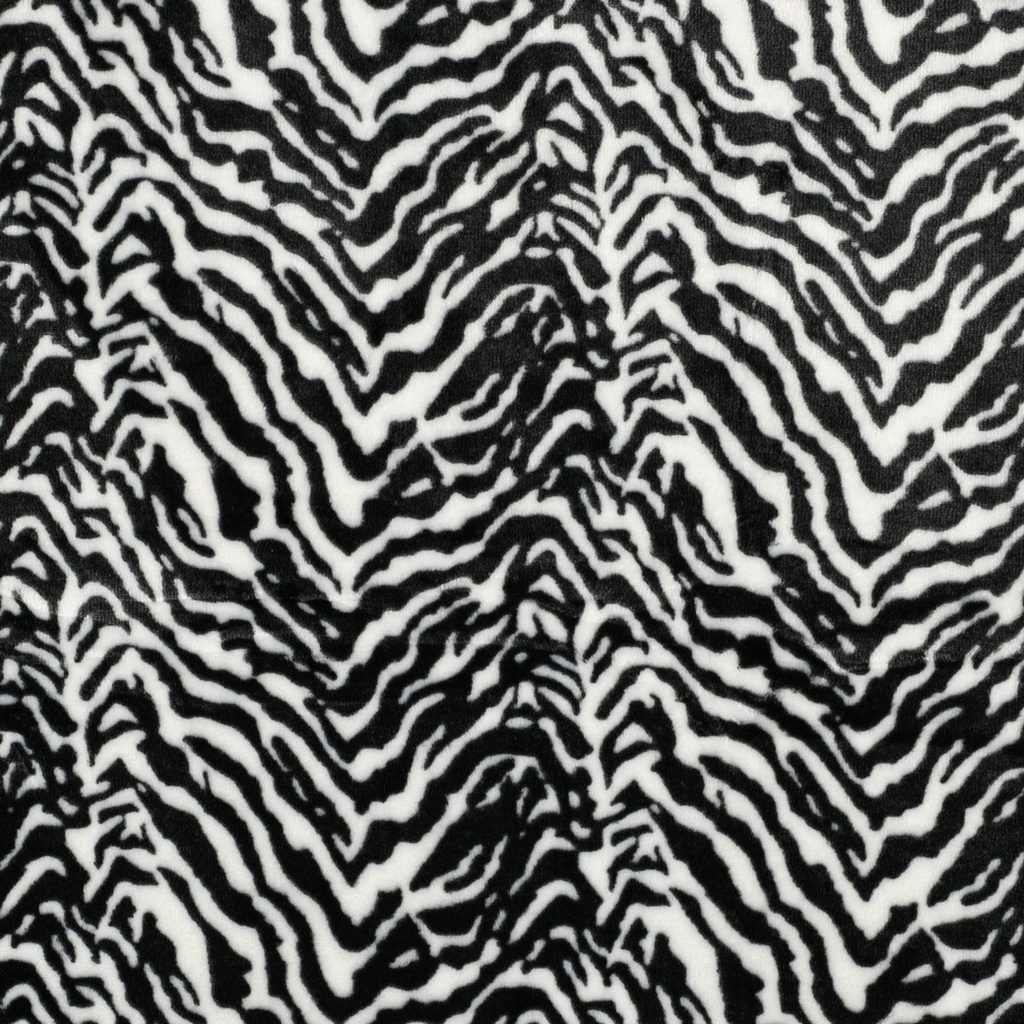 Wellnessfleece Print Zebra Black