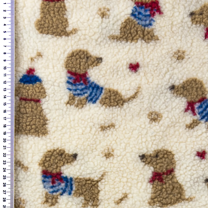 Teddy Jacquard Dog Ecru