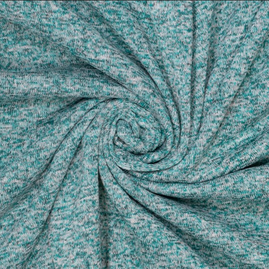 Tricot Fleece Melange Jade