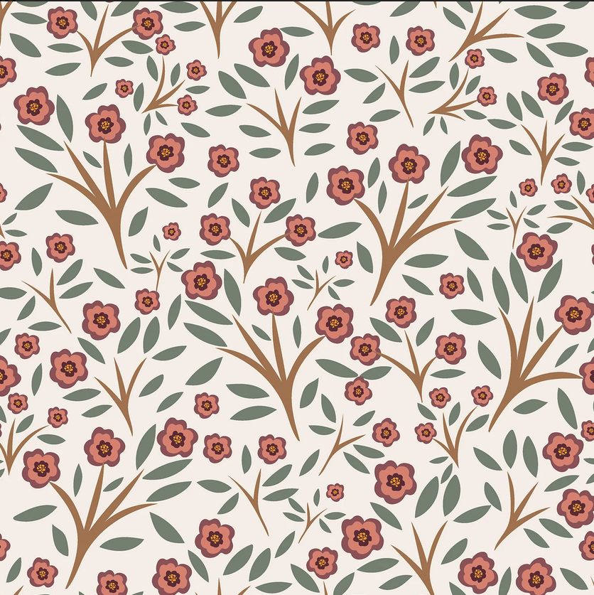 Flanel Flowers Ecru