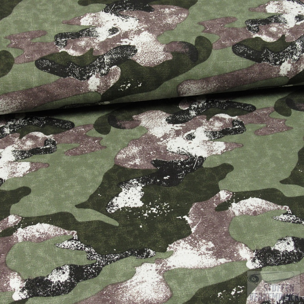 Breedtestretch Print Camouflage Violet