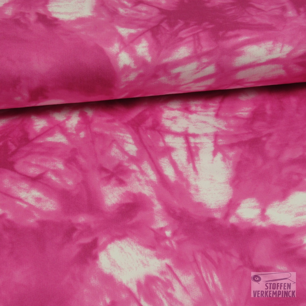 Breedtestretch Tie Dye Fuchsia