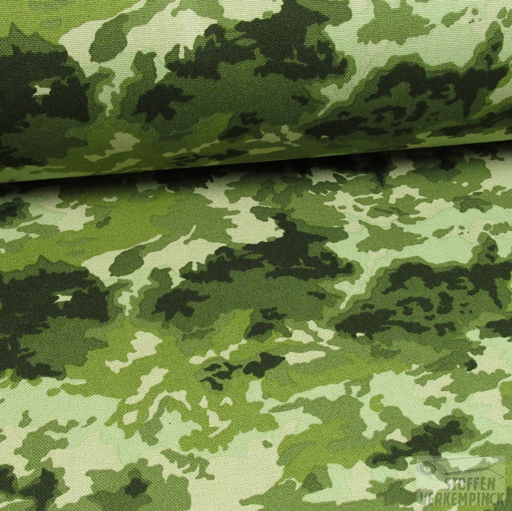 Canvas Camouflage Green