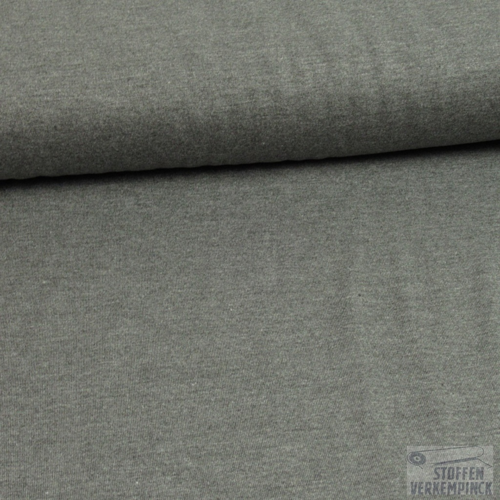 French Terry Bamboo Mélange Dark Grey