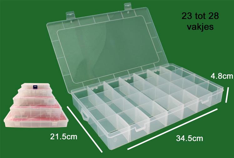 Hobby Box met Vakjes 35x22x5cm