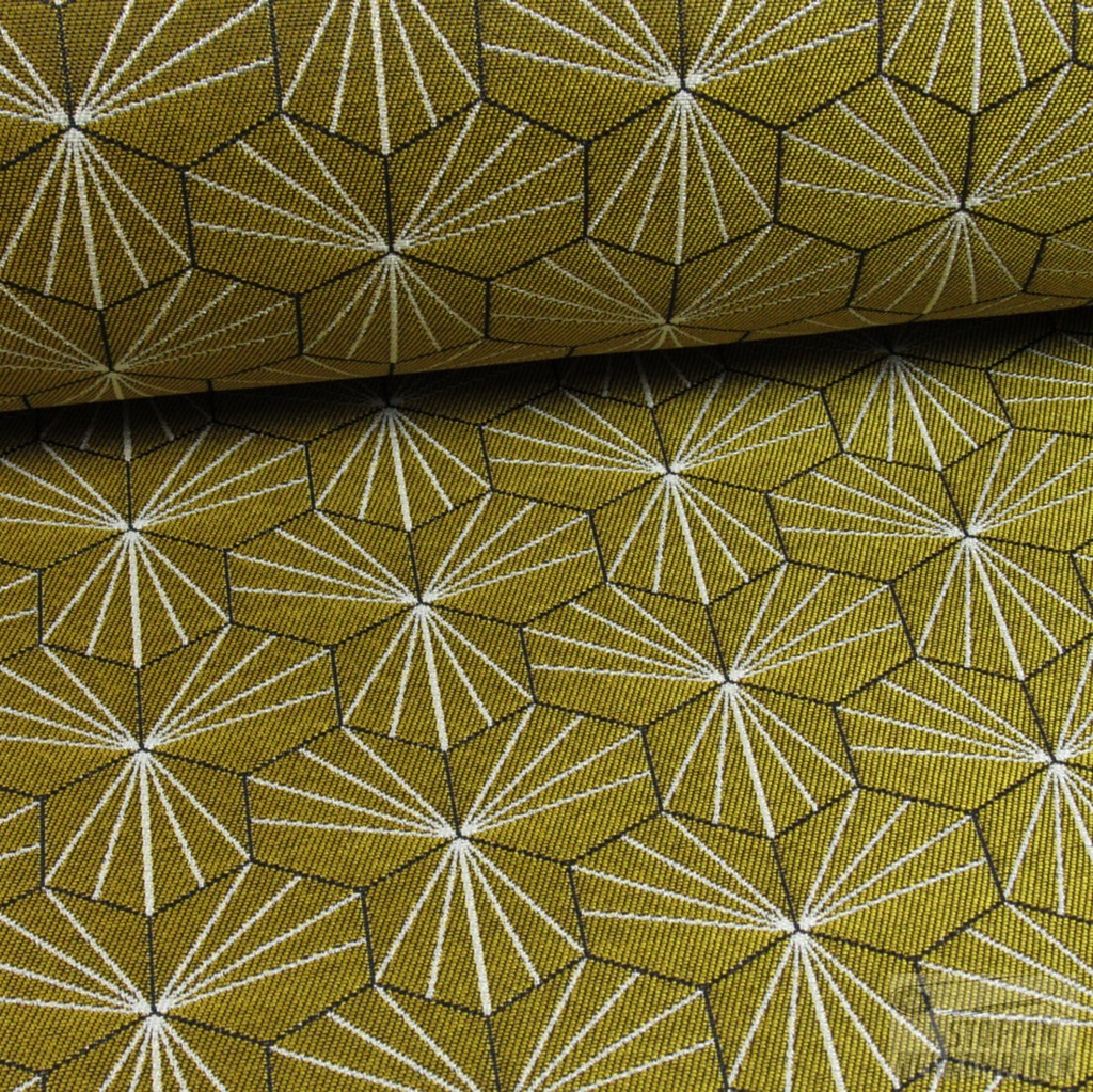 Jacquard Zeshoekjes Oker