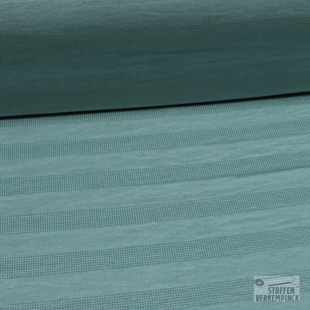 Jersey Jacquard Strepen Mint