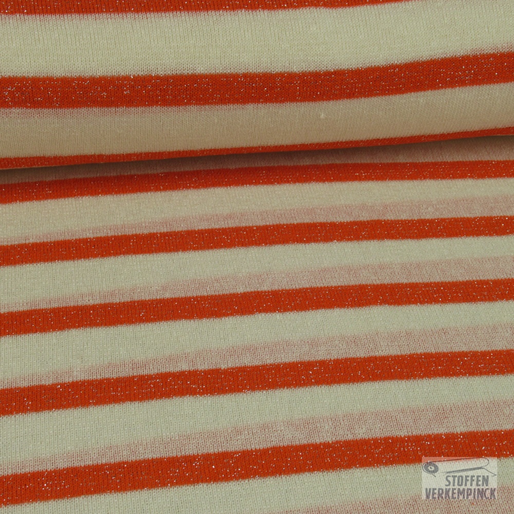 Jersey Sparkling Lines Oranje/Ecru