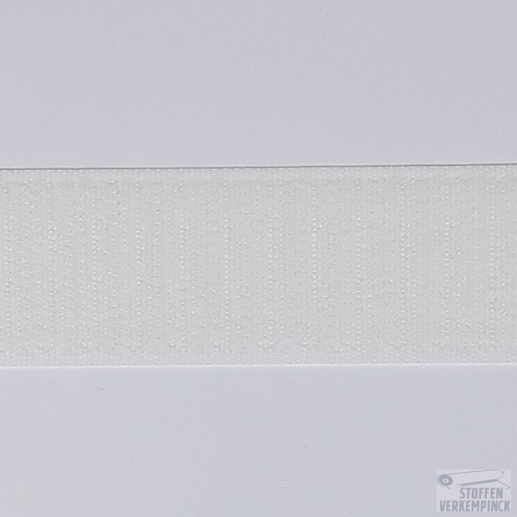 Klittenband Naaibaar Haak 30mm Wit