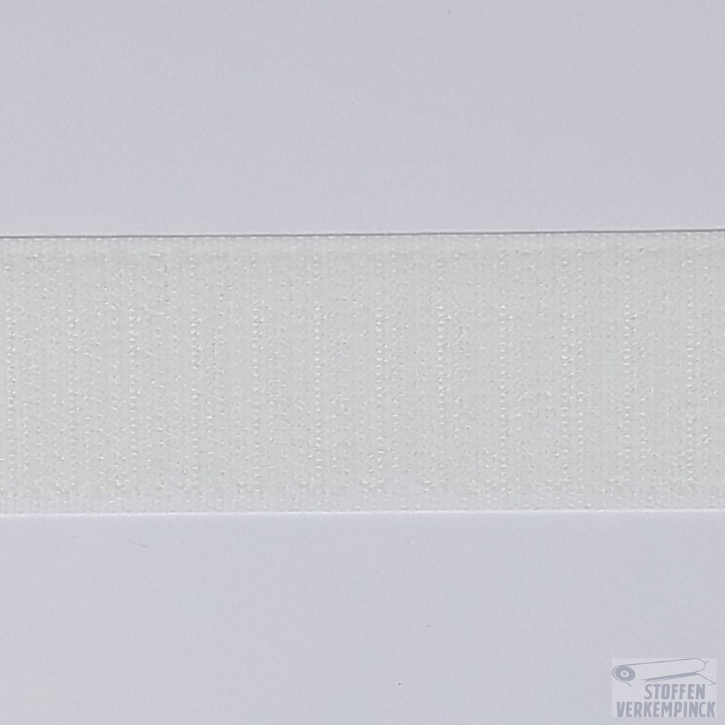 Klittenband Naaibaar Haak 30mm Wit