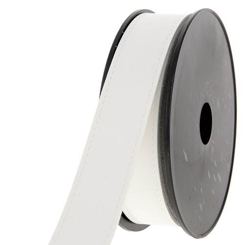 Lederen tassenband ecru
