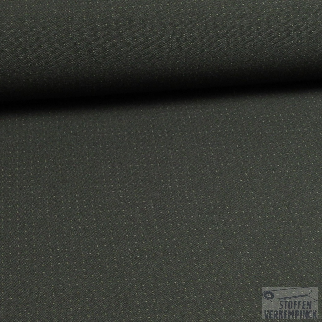 Lengtestretch Jacquard Stipjes Khaki