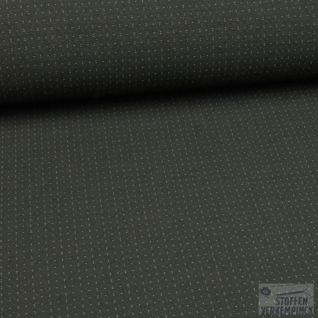 Lengtestretch Jacquard Stipjes Zwart