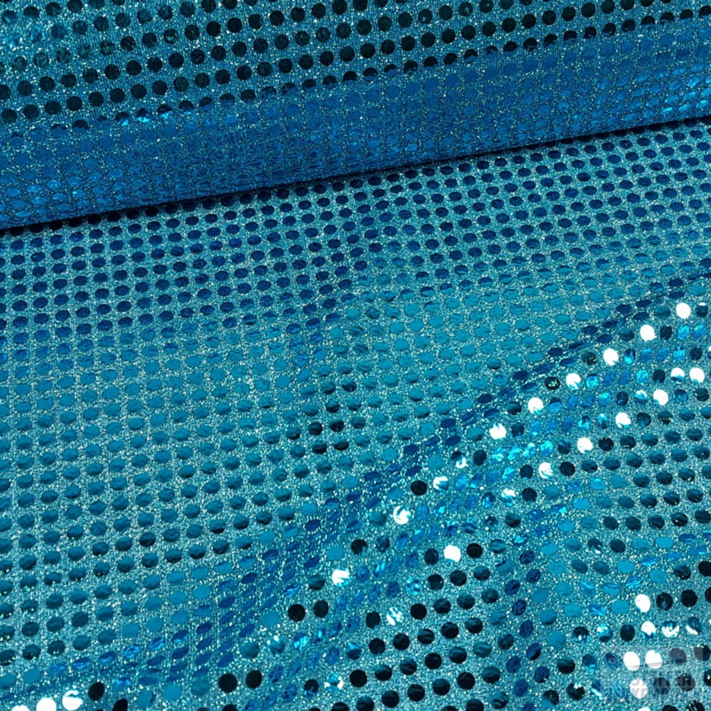 Paillettenstof Turquoise