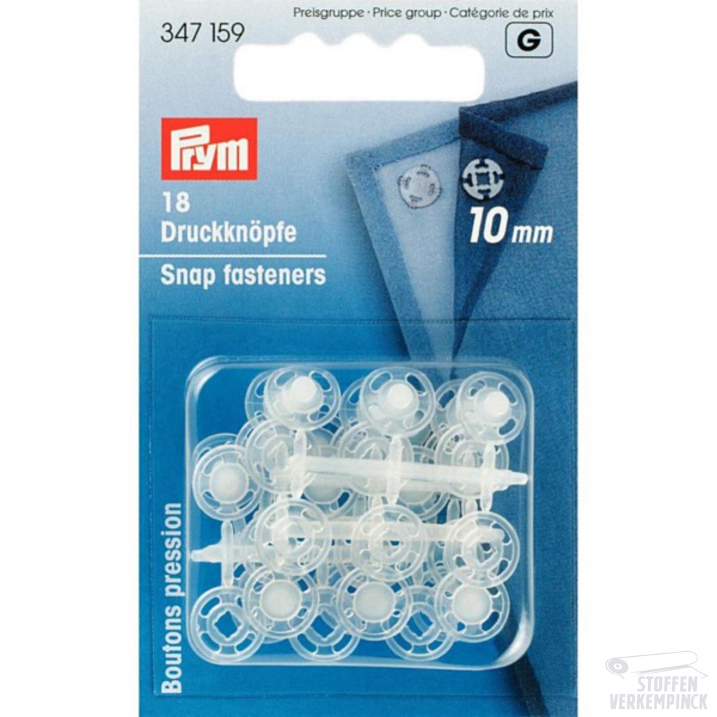 Prym Aannaaidrukknopen 10mm Plastic
