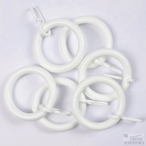 [WD7210205000] Ringen voor Roede Wit - 6st