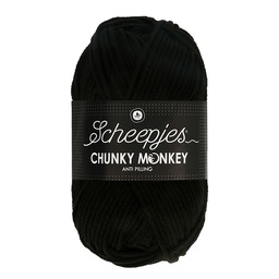 [DBF-1716-1002] Scheepjes Chunky Monkey 100g - 1002 Black