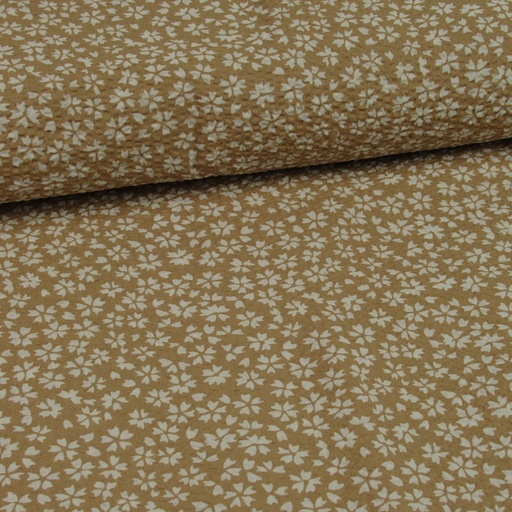 [HE-206303-0003] Seersucker Print Bloemetjes Beige