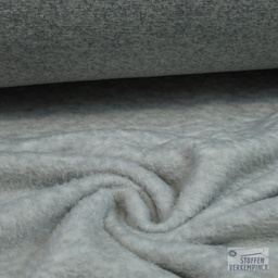 [KI-0712-960] Snuggle Fleece Melange Light Grey