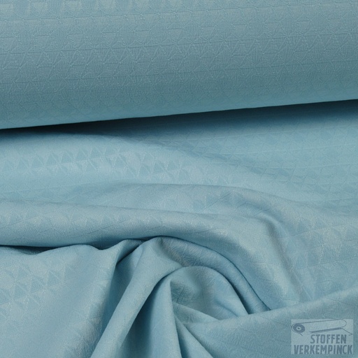 [CL-0644] Stretch Jacquard Licht Turquoise