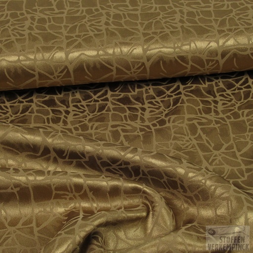 [NO-16340-053] Stretch satijn strepen - camel