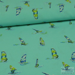 [HE-132.653-0002] Swimming Print Windsurfing Mint