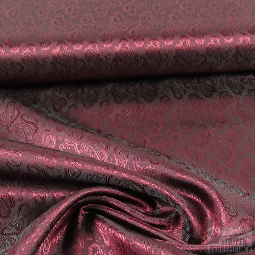 [CI-TIVOLI-CACH-106] Voering Jacquard Cashmir Bordeaux