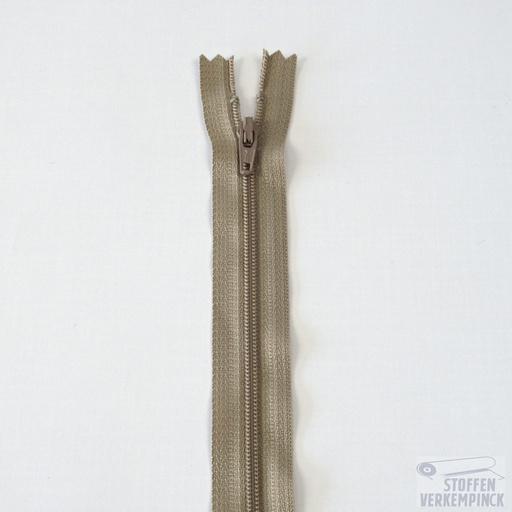 [CFC36 DAEP12-12-573] YKK Nylon spiraalrits niet deelbaar -12cm-Beige
