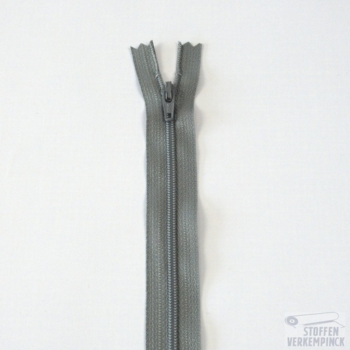 [CFC36 DAEP12-12-577] YKK Nylon spiraalrits niet deelbaar -12cm-Grijs