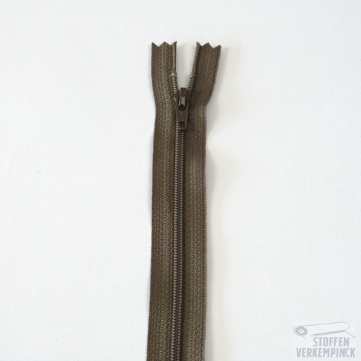 [CFC36 DAEP12-12-563] YKK Nylon spiraalrits niet deelbaar -12cm-Nougat