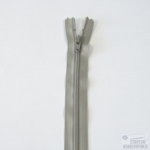 [CFC36 DAEP12-12-576] YKK Nylon spiraalrits niet deelbaar -12cm-Parel Grijs
