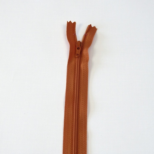 [CFC36 DAEP12-50-807] YKK Nylon spiraalrits niet deelbaar -50cm-Brique