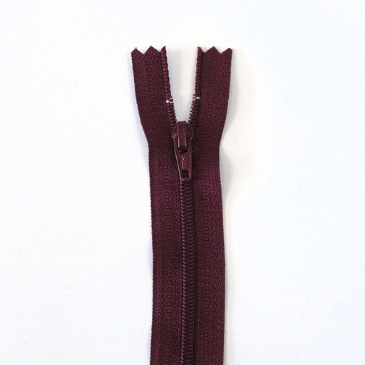 [CFC36 DAEP12-60-021] YKK Nylon spiraalrits niet deelbaar -60cm-Wijn Rood