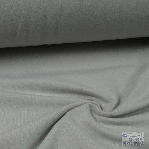 [184-0078-15] French Terry Brushed Zilvergrijs